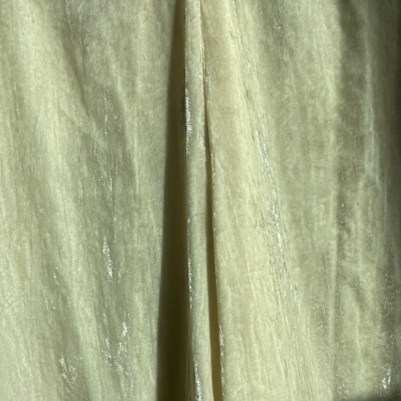 Free People x Brenda Knight Ivory Crushed Velvet Jeweled Jumpsuit - Picture 5 of 5